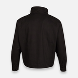 Women Woven Cropped Jacket With High Collar