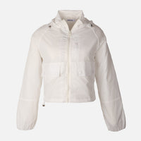 Women Woven Hooded Light Jacket