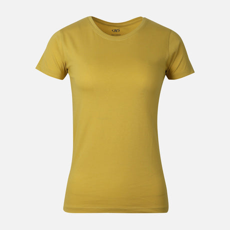 Women Basic Cotton Crewneck T-Shirt