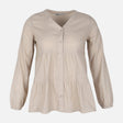 Women Long Sleeve Cotton Flex Blouse