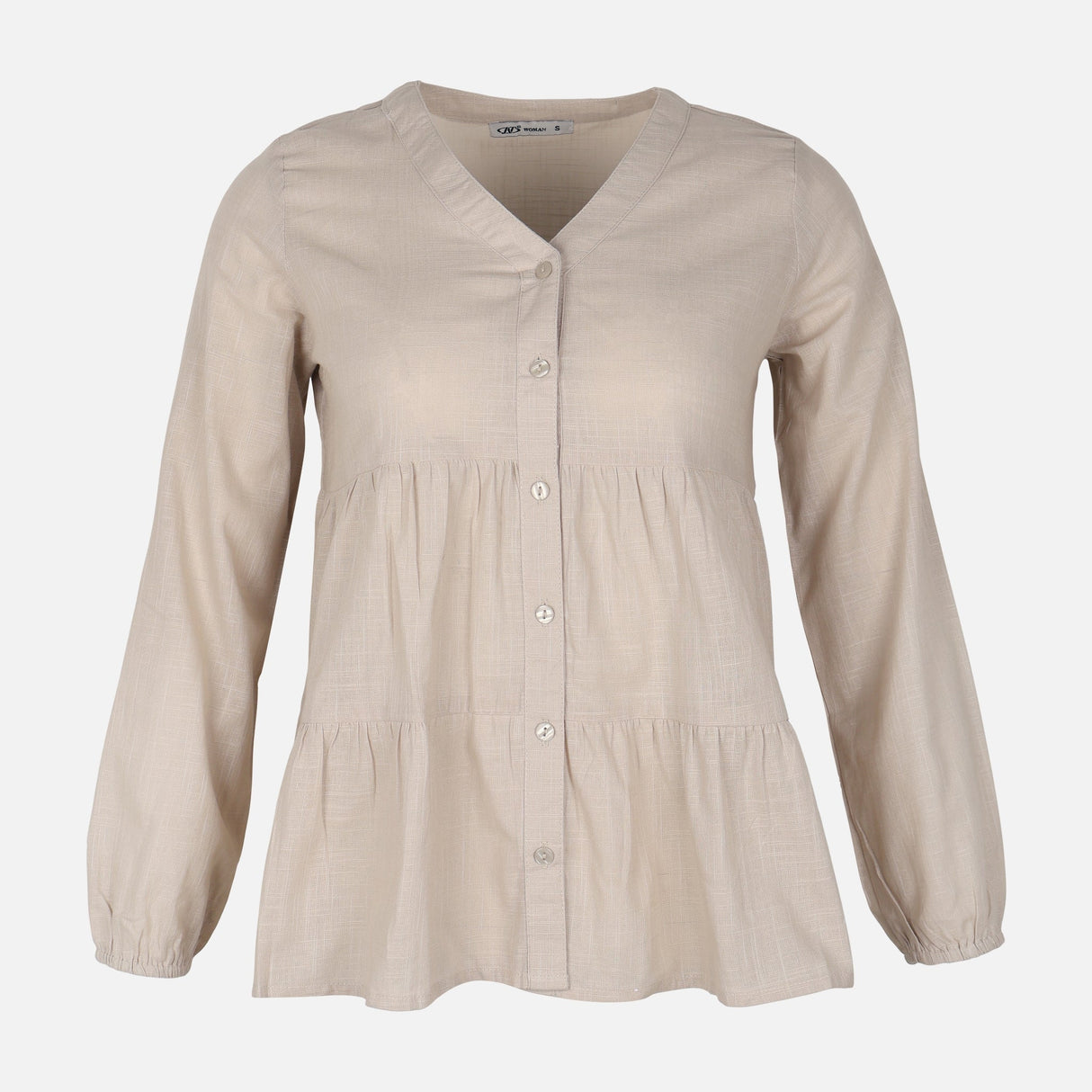Women Long Sleeve Cotton Flex Blouse