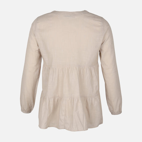 Women Long Sleeve Cotton Flex Blouse