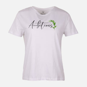 Women Loose Fit Graphic Tee