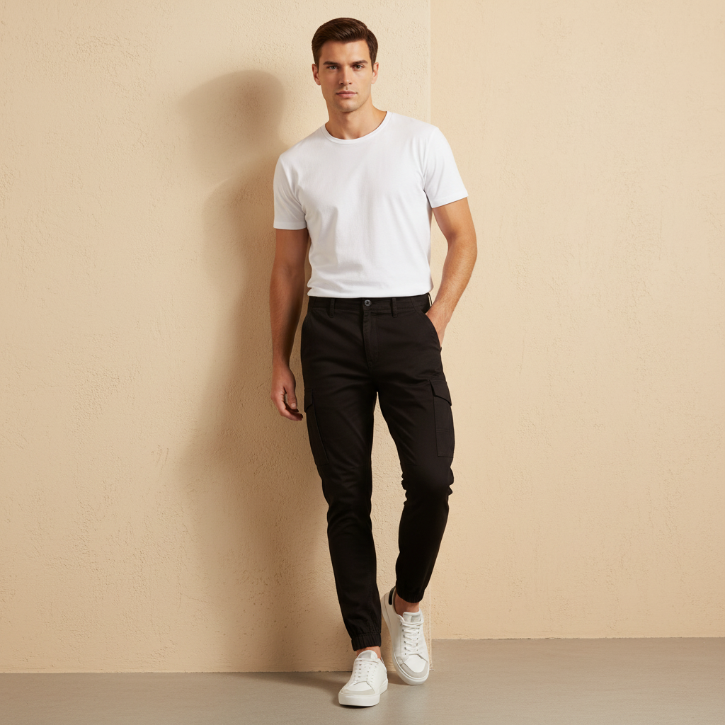 Men Woven Cargo Pant