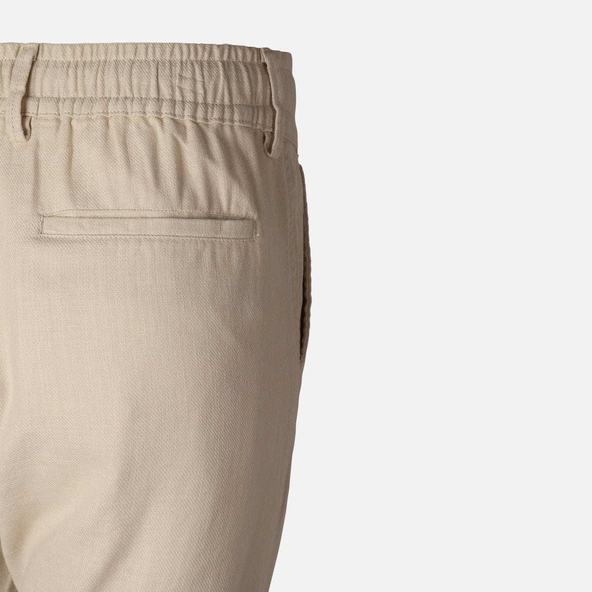 Men Linen Drawstring Trouser