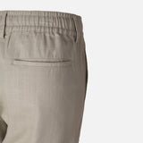Men Linen Drawstring Trouser