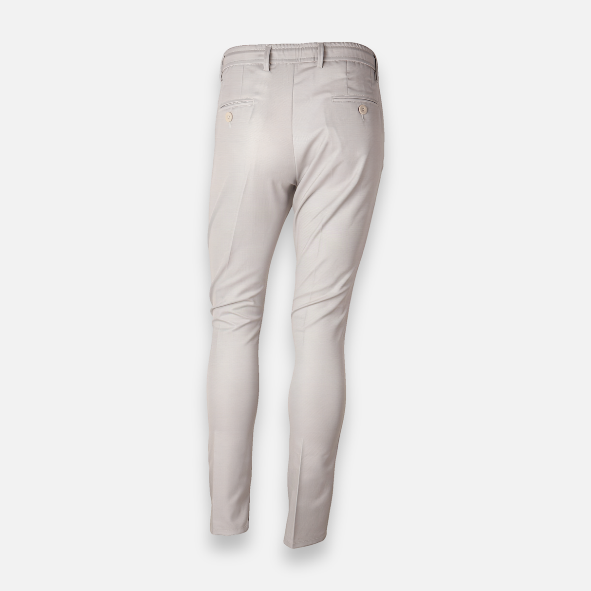 Men Woven Trouser With Elastic Waist