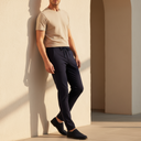 Men Woven Trouser With Elastic