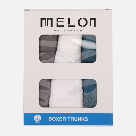 Men Modal Boxer Trunks – 3 Pack Underwear