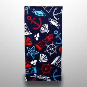 Printed Cotton Poncho Towel