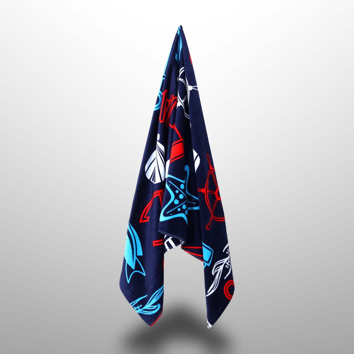 Printed Cotton Poncho Towel
