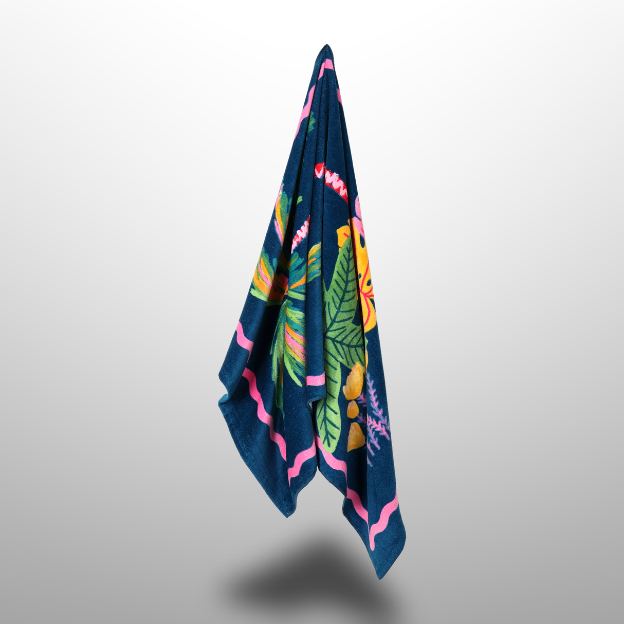 Printed Cotton Poncho Towel