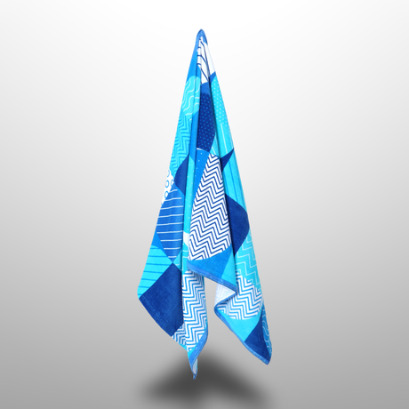 Printed Cotton Poncho Towel