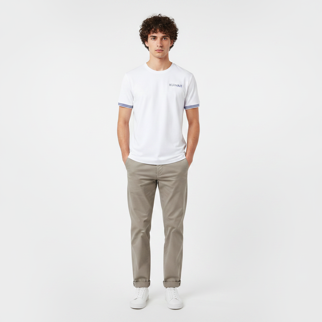 Men T-Shirt Round Neck Short Sleeve