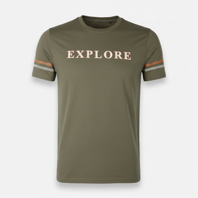 Men Round Neck Short Sleeve T-Shirt