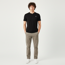 Men Pique Henley T-Shirt Short Sleeve
