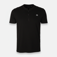 Men Pique Henley T-Shirt Short Sleeve