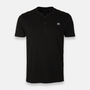 Men Pique Henley T-Shirt Short Sleeve