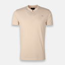 Men Pique Henley T-Shirt Short Sleeve