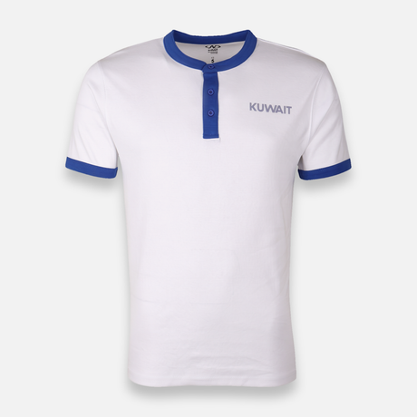 Men T-Shirt Henley Neck Short Sleeve