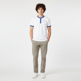 Men T-Shirt Henley Neck Short Sleeve