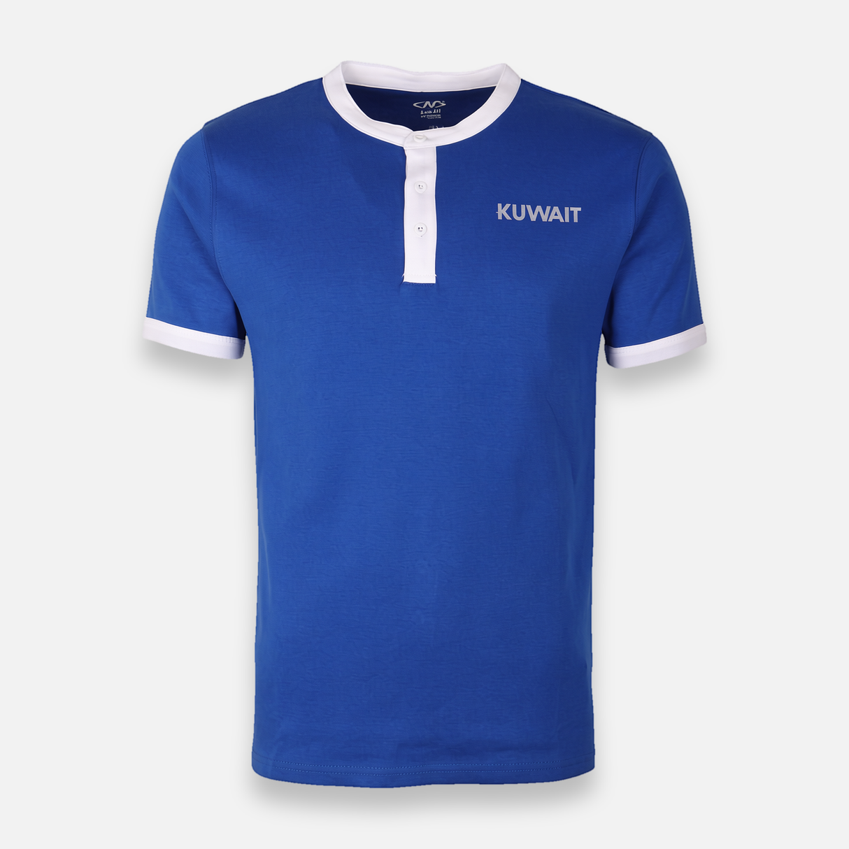 Men T-Shirt Henley Neck Short Sleeve