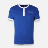 Men T-Shirt Henley Neck Short Sleeve