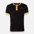 Men T-Shirt Henley Neck Short Sleeve