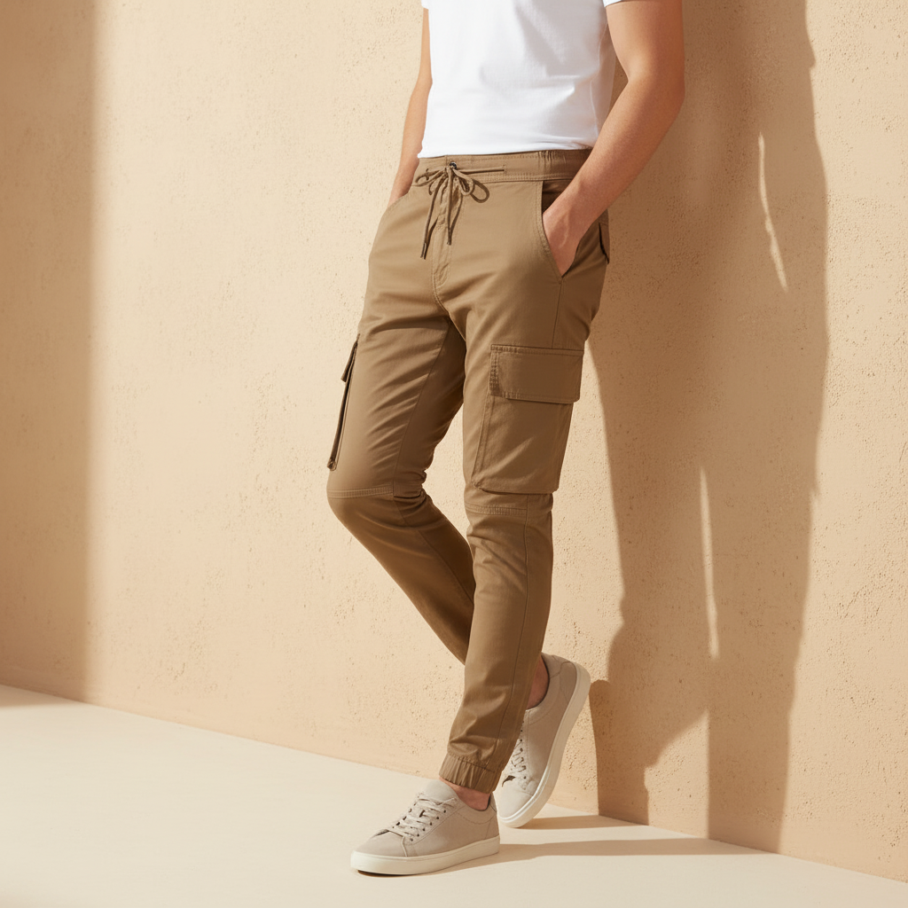 Men Chino Cargo Jogger