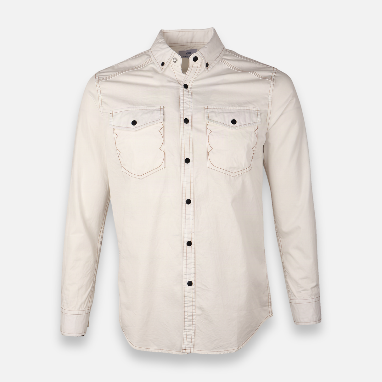 Men Woven Plain Shirt Long Sleeve