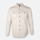 Men Woven Plain Shirt Long Sleeve