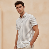 Men Woven Short Sleeve Shirt