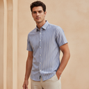 Men Woven Short Sleeve Shirt
