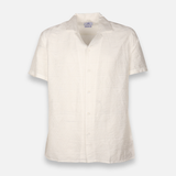 Men Plain Woven Short Sleeve Shirt
