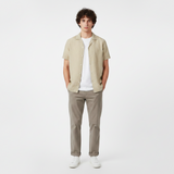 Men Plain Woven Short Sleeve Shirt