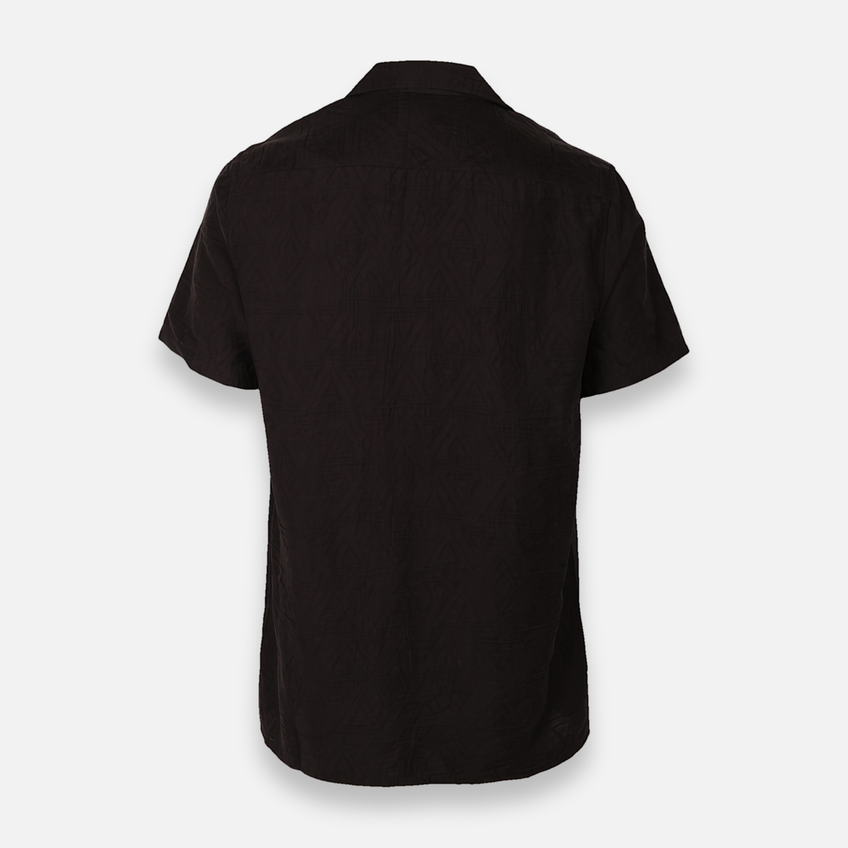 Men Plain Woven Short Sleeve Shirt