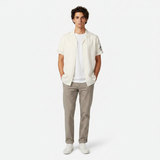 Men Plain Woven Short Sleeve Shirt