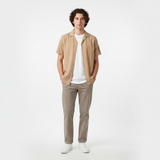 Men Plain Woven Short Sleeve Shirt