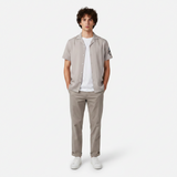 Men Plain Woven Short Sleeve Shirt