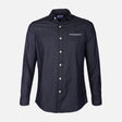 Men Plain Denim Long Sleeve Shirt