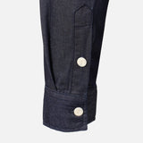 Men Plain Denim Long Sleeve Shirt