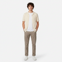 Men Plain Knitted Short Sleeve Shirt