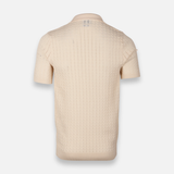 Men Plain Knitted Short Sleeve Shirt