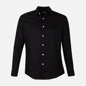 Men Plain Oxford Long Sleeve Shirt