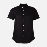 Men Plain Oxford Short Sleeve Shirt