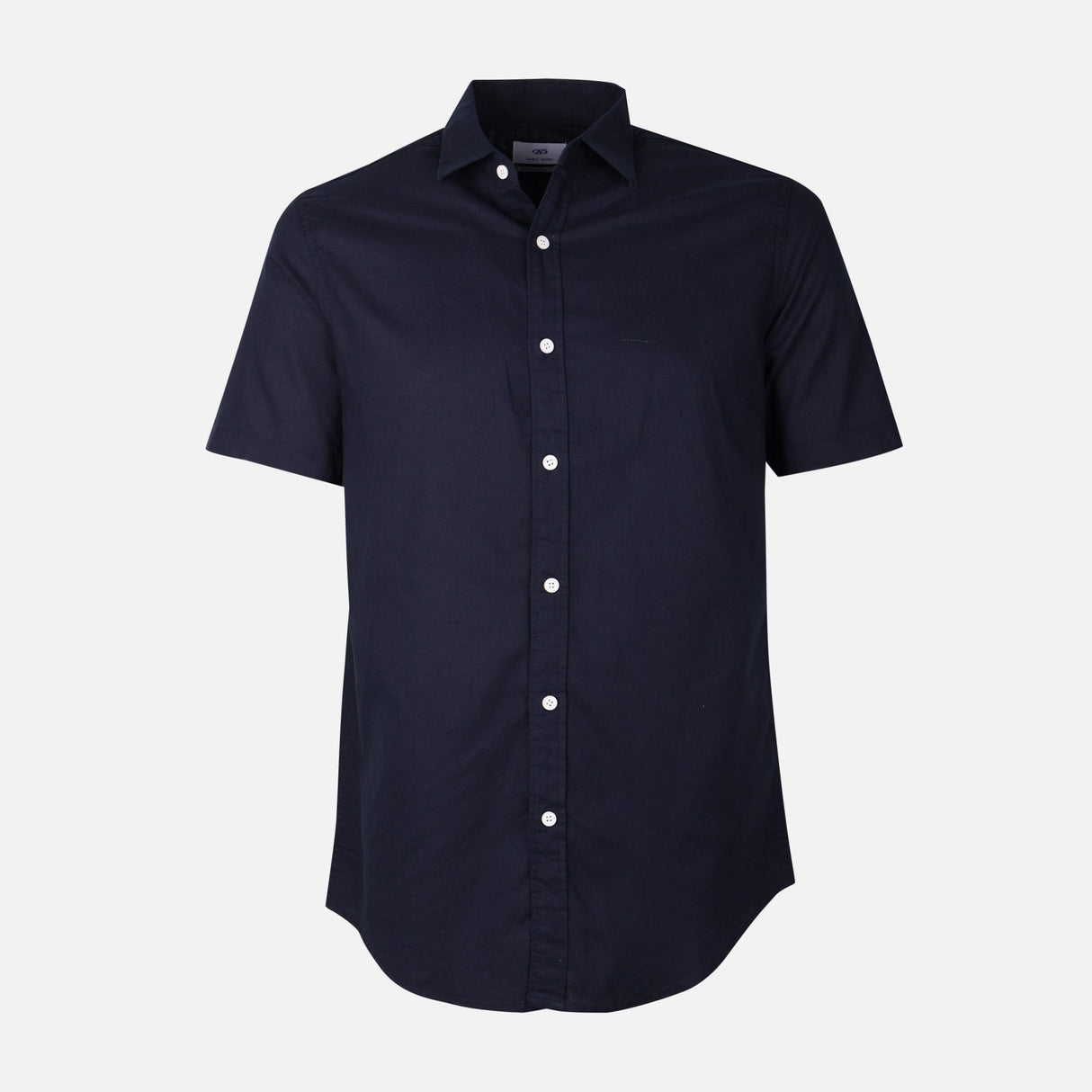 Men Plain Oxford Short Sleeve Shirt