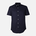 Men Plain Oxford Short Sleeve Shirt