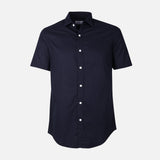 Men Plain Oxford Short Sleeve Shirt
