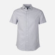 Men Plain Oxford Short Sleeve Shirt
