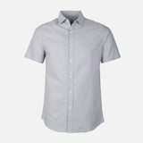 Men Plain Oxford Short Sleeve Shirt